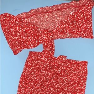 Two Piece Skirt Set with Bandeau Top